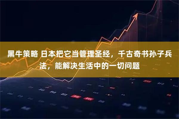 黑牛策略 日本把它当管理圣经，千古奇书孙子兵法，能解决生活中的一切问题